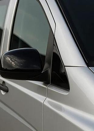 Накладки на дзеркала чорні (2004-2010, нерж.) для mercedes vito w639 рр