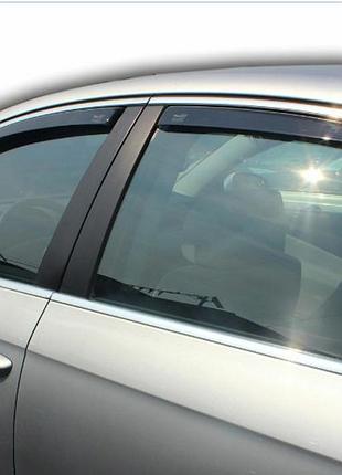 Дефлектори вікон вставні vw passat b6 (2005-2010) / b7 (2010-2014) 4d sedan