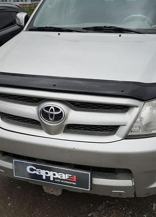 Дефлектор капота 2006-2011 (eurocap) для toyota hilux рр