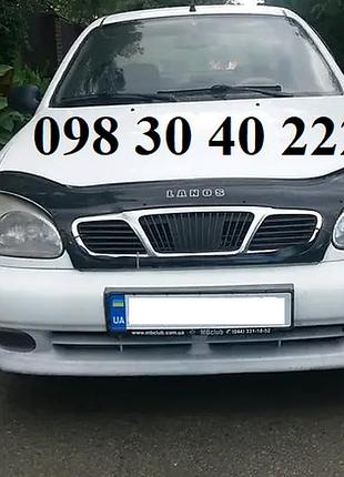 Дефлектор капота chevrolet / daewoo / zaz lanos 2005-2017