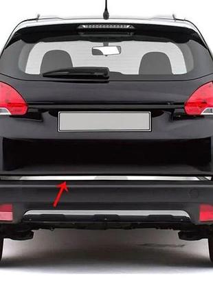 Накладка на багажник нержавейка для peugeot 2008 2013-2019 гг