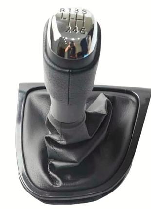 Ручка кпп з чохлом renault clio mk4 (6 speed) black fxrnt-31