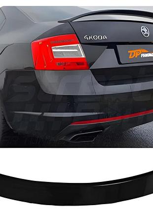Спойлер dpt v-5 (черный глянец) для skoda octavia iii a7 2013-2019 гг