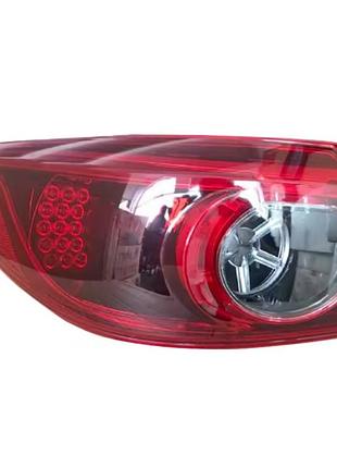 Фонарь задний mazda 3 (bm) hb 2013-2018, левый, без ламп, без патрона (led/wy21w/w21w*2), наружный, depo, 216-1997l-ue
