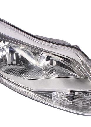 Фара передняя ford focus 3 2012-2014, правая, серая рамка, depo, 431-11a4rmldem1