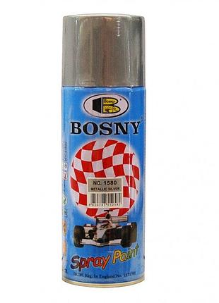 Фарба металік срібло 400ml "bosny" №1580 (12шт/уп)
