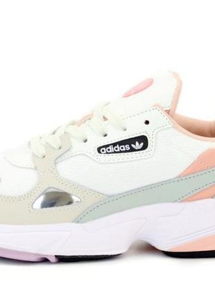 Женские кроссовки adidas falcon white/pink5 фото