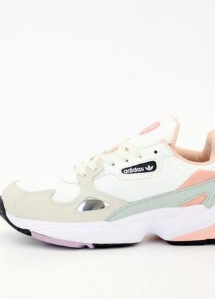 Женские кроссовки adidas falcon white/pink4 фото