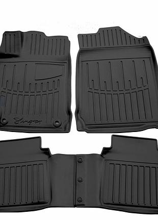 Коврики резиновые stingray 3d (4 шт, полиуретан) для toyota camry 2011–2017 гг