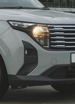 Хромированные накладки на решетку (нержавейка) для ford courier 2023- гг