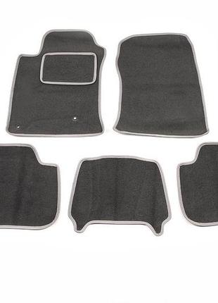 Коврики ворсовые premium (5 шт) для toyota land cruiser prado 120 2002-2009 гг