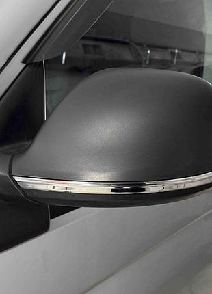 Смужки на дзеркала (2 шт., нерж) для volkswagen t5 2010-2015 рр