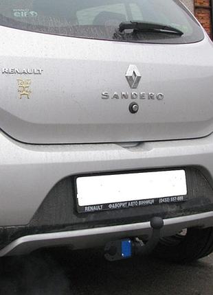 Фаркоп renault / dacia sandero stepway 2013- + електропакет, гачок зйомний