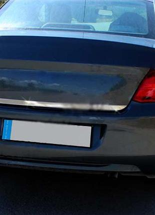 Накладки на кромка багажника (нерж.) omsaline - італійська нержавійка для peugeot 301 2012- рр