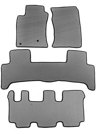 Коврики eva (3 ряда, серые) для toyota land cruiser prado 120 2002-2009 гг