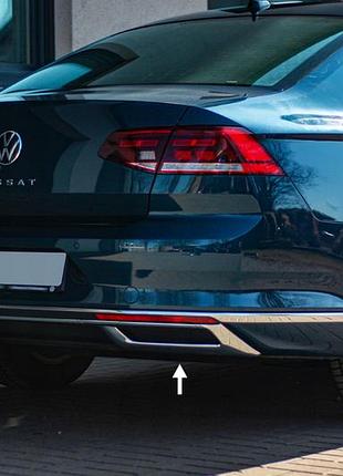 Насадки на глушитель omsaline sd/sw (2019-2026, 3 шт, нержавейка) для volkswagen passat b8