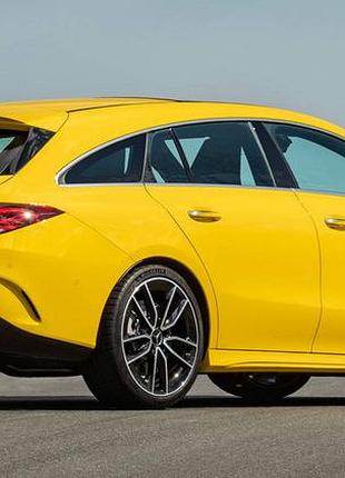 Задній дифузор з насадками (дизайн cla35) для mercedes cla c118 2019- рр