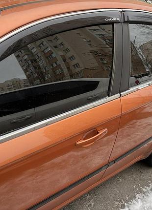 Нижній молдинг вікон (4 шт., нерж.) sedan для chevrolet aveo t250 2005-2011 рр