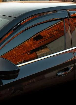 Вітровики skoda superb iii седан 2015-2019 (скотч), 4 шт