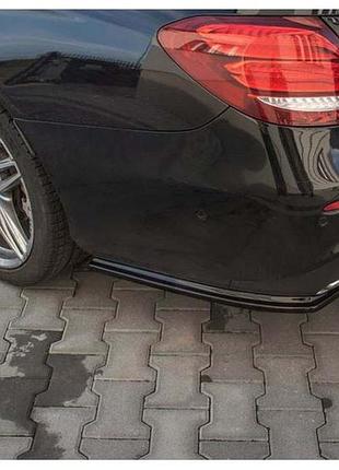 Задний flap диффузор dpt (черный глянец) для mercedes e-сlass w213 2016-2023 гг