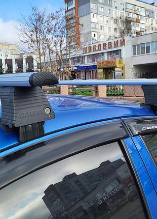 Перемички на гладку дах (2 шт, asaf v4) для chevrolet aveo t250 2005-2011 рр