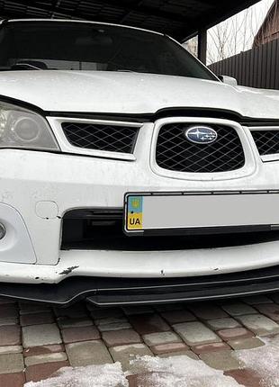 Передня лип накладка niken black (abs) для subaru impreza 2000-2007 рр