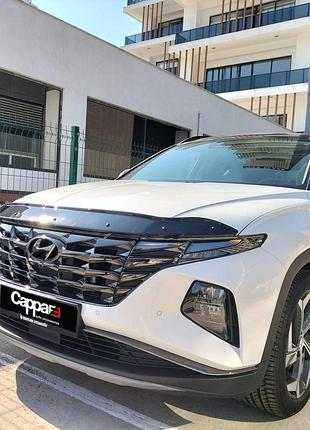 Дефлектор капота (eurocap) для hyundai tucson nx4 2021- гг