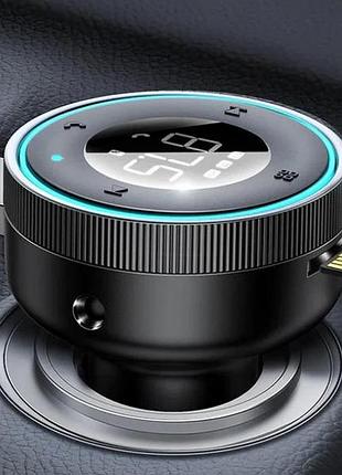 Fm модулятор baseus cclh-01 usb/mp3/12-24в/microsd/au bluetooth 5.0