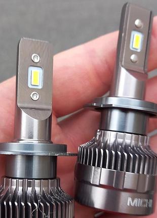 Лампочки led h7 5500lm (кт-2шт). кулер