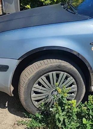 Накладки на арки (4 шт, чорні) abs пластик для skoda octavia i tour a4 1996-2010 рр
