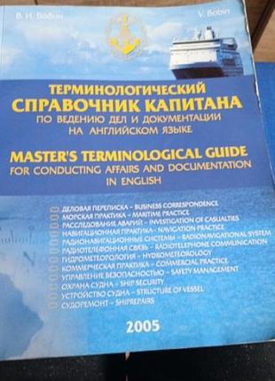 Терминологический справочник капитана, ведущий дел на английском языке