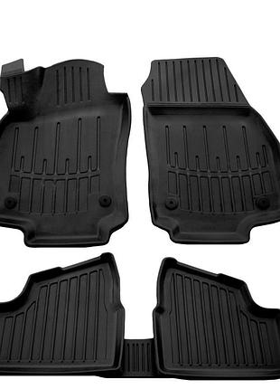 Коврики резиновые stingray 3d (5 шт, полиуретан) для opel astra h 2004-2013 гг