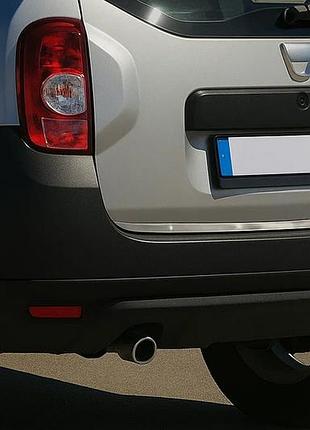Накладка на багажник нержавейка carmos - турецкая нержавеющая сталь для renault duster 2008-2017 гг