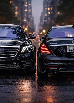 Комплект обвеса s65 amg (2018-restyling) для mercedes s-сlass w222 2013-2022 гг