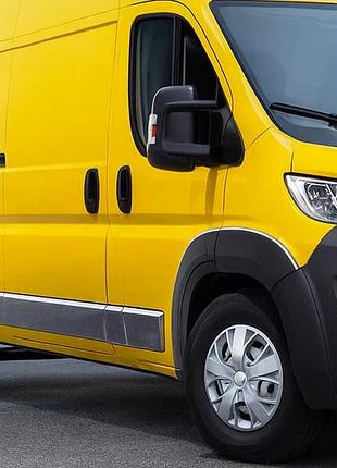 Комплект дверных молдингов нержавейка короткая база для fiat ducato 2006-2025 гг