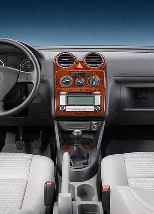 Накладки на панель приборов алюминий для volkswagen caddy 2010-2015 гг