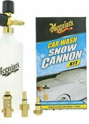 Комплект пенной насадки и шампуня meguiars gold calss snow foam cannon kit 473мл meguiars g192000eu