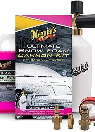 Комплект пенной насадки и шампуня meguiars ultimate snow foam cannon kit 946мл meguiars g194000eu