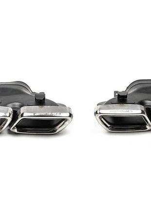 Насадки на глушник amg gls63 для mercedes gl/gls сlass x166 2012-2019 рр