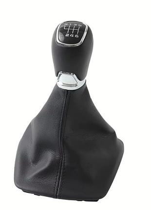 Ручка кпп з чохлом skoda octavia 1 a4 sedan (97-2011) шкіра (r6 speed) fxskd-31/6