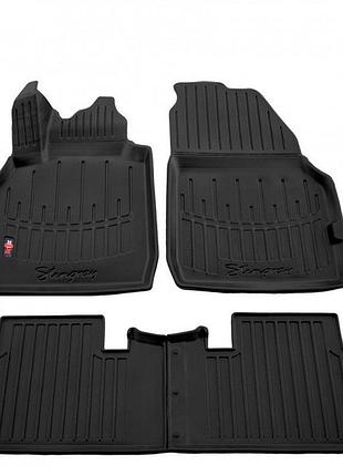 3d коврики для renault scenic 2 2002-2009 с бортиками 30 мм (stingray)