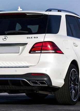 Задний диффузор для gle (дизайн gle63) для mercedes gle/ml сlass w166 2011-2018 гг