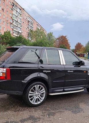 Накладки на дверные стойки из нержавеющей стали для range rover sport 2005-2013 гг