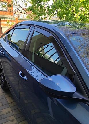 Дефлекторы окон (ветровики) skoda octavia a-8 2020+ ltb (вставні, 4шт) (heko) 5d