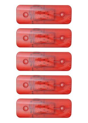 Габарит - червоний - 115х40мм - 12/24v led 9 діодів - "mrt-60" - k-062 (4шт)