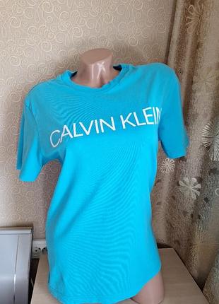 Коттонова футболка calvin klein