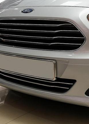 Накладки на бампер из нержавеющей стали (2014-2018, 2 шт) для ford courier