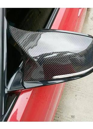 Накладки на зеркала v1 (карбон) для bmw 7 серия f01/f02 2008-2015 гг