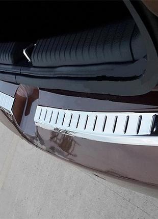 Накладки на задний бампер omsaline 2014-2018 (2 шт, нержавейка) для hyundai i-20