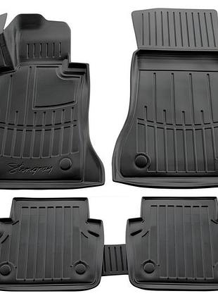 Коврики резиновые stingray 3d (5 шт, полиуретан) для bmw 5 серия g30/g31 2017-2023 гг